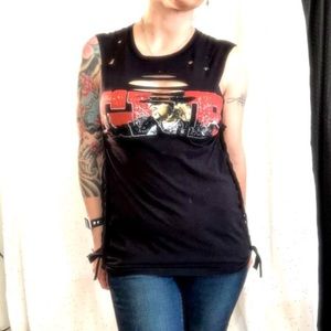 Ladies Guns n Roses tank top
